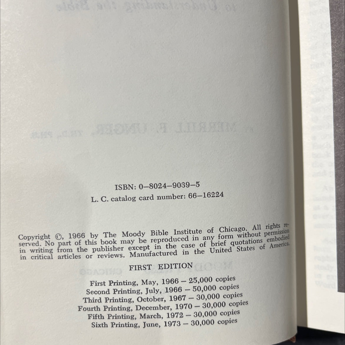 unger's bible handbook an essential guide to understanding the bible book, by merrill f. unger, th.d., ph.d., 1970 image 3