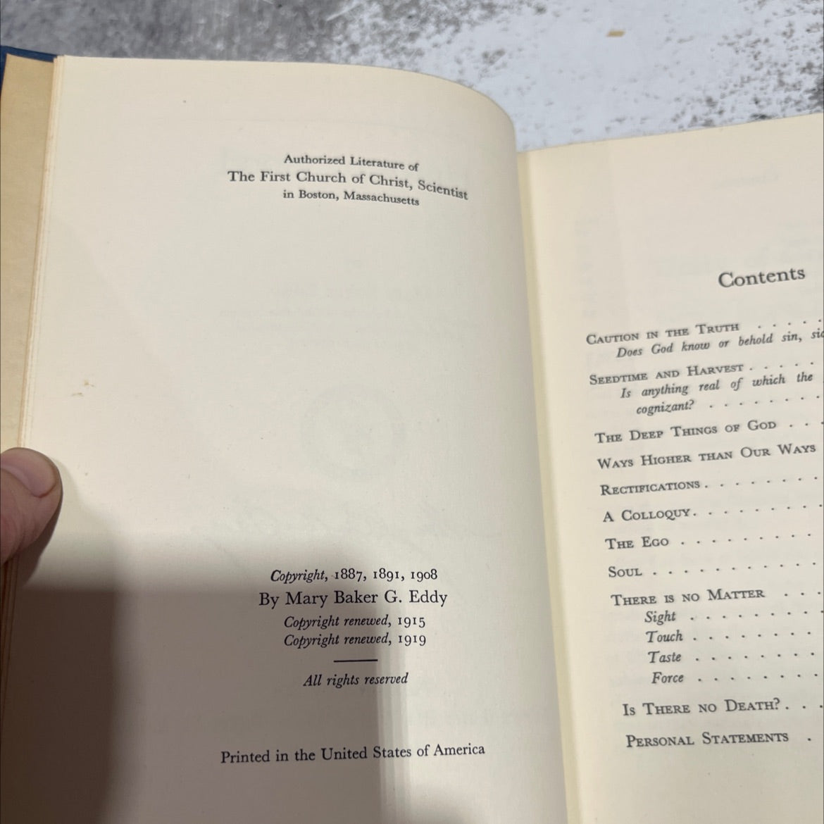 unity of good book, by Mary Baker Eddy, 1919 Hardcover image 3