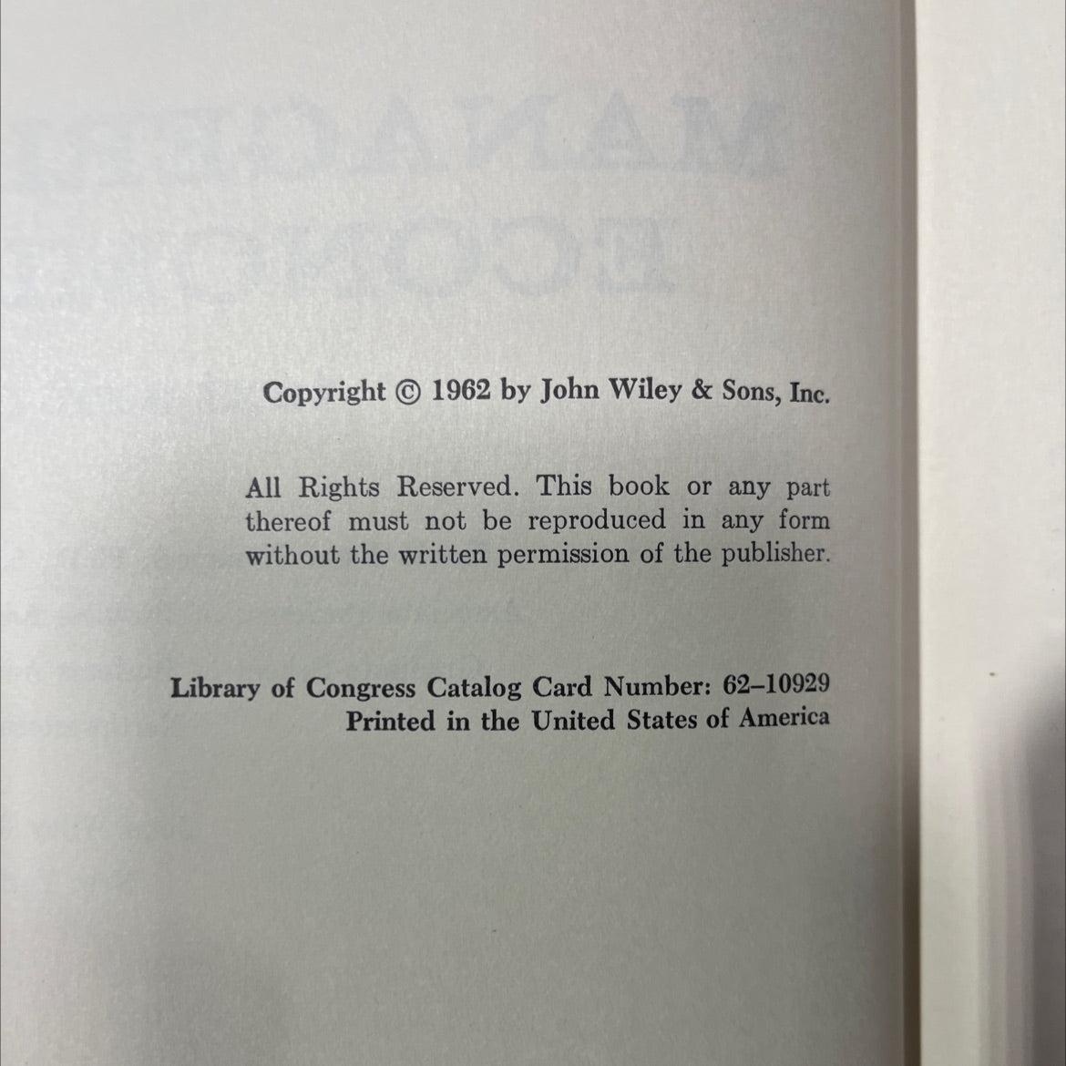 unknown book, by unknown, 1962 Hardcover image 3