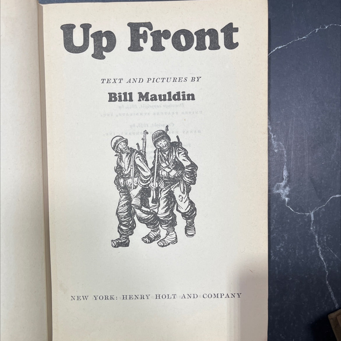 up front book, by Bill Mauldin, 2011 Hardcover image 2