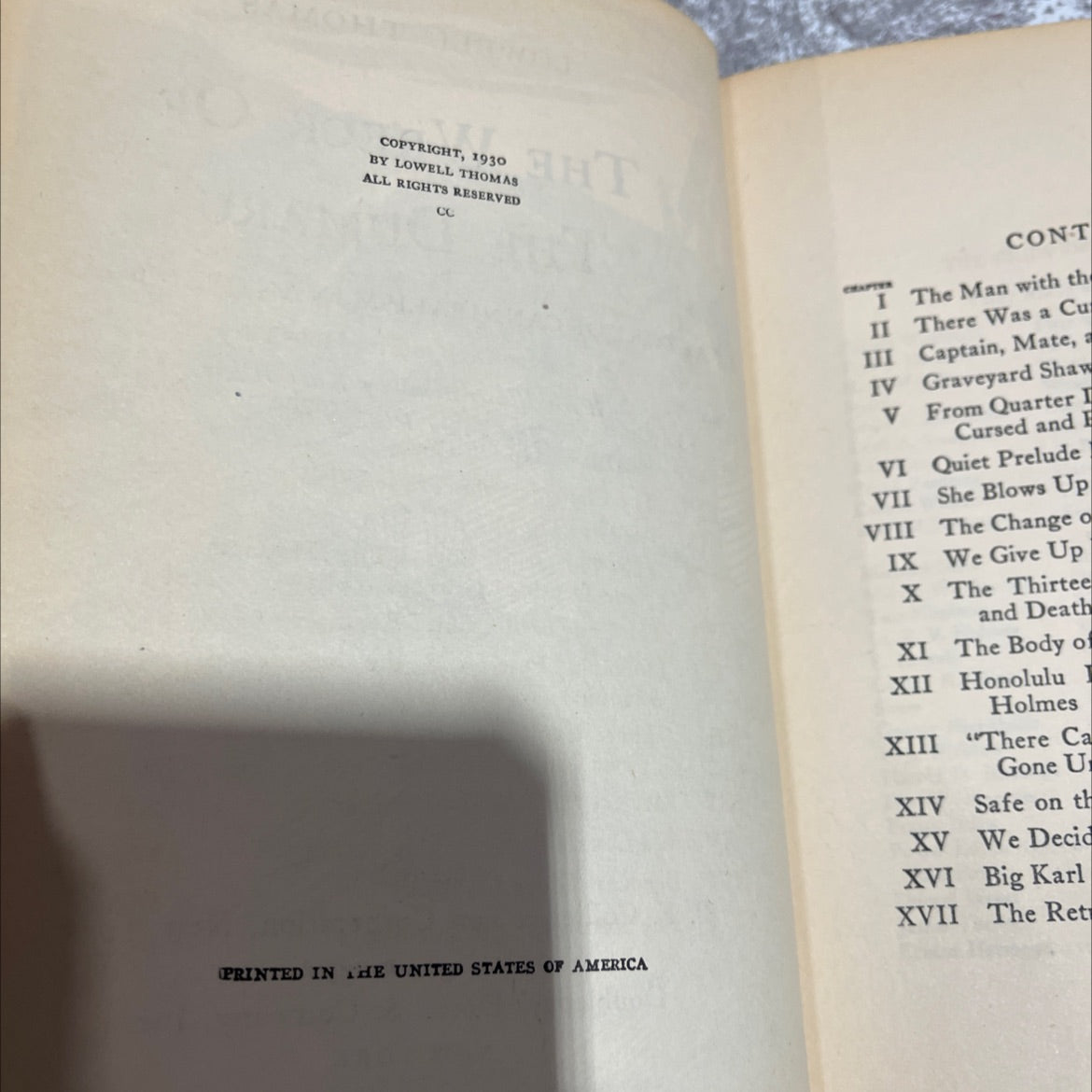 ural sailors book, by lowell thomas, 1930 Hardcover image 3