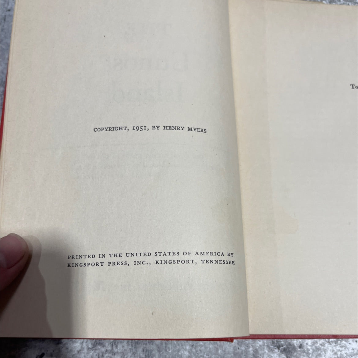 utmost island book, by henry myers, 1951 Hardcover image 3