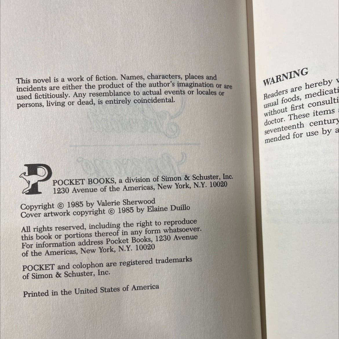 valente sherwood lovesung book, by valerie sherwood, 1985 Hardcover image 3
