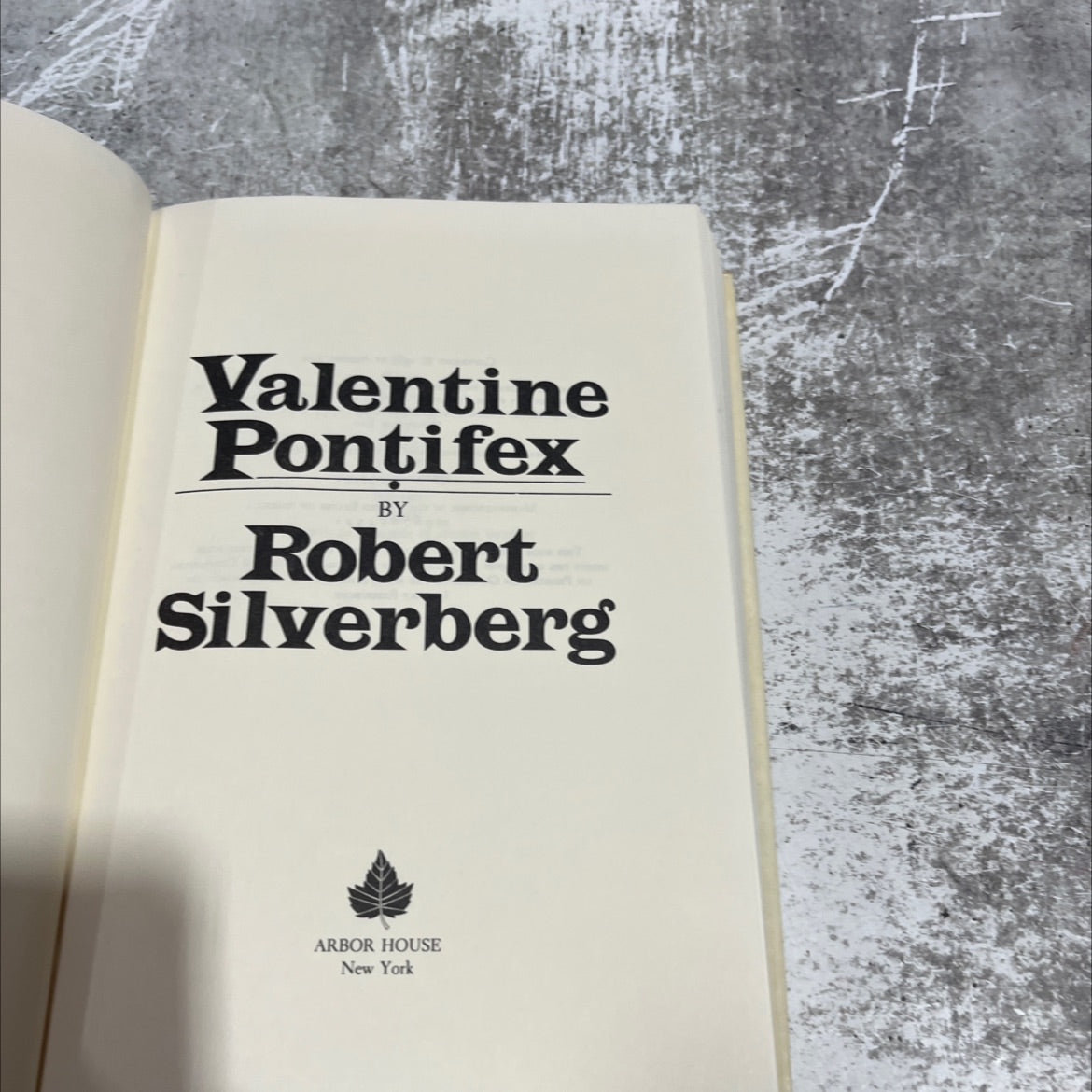valentine pontifex book, by robert silverberg, 1983 Hardcover image 2