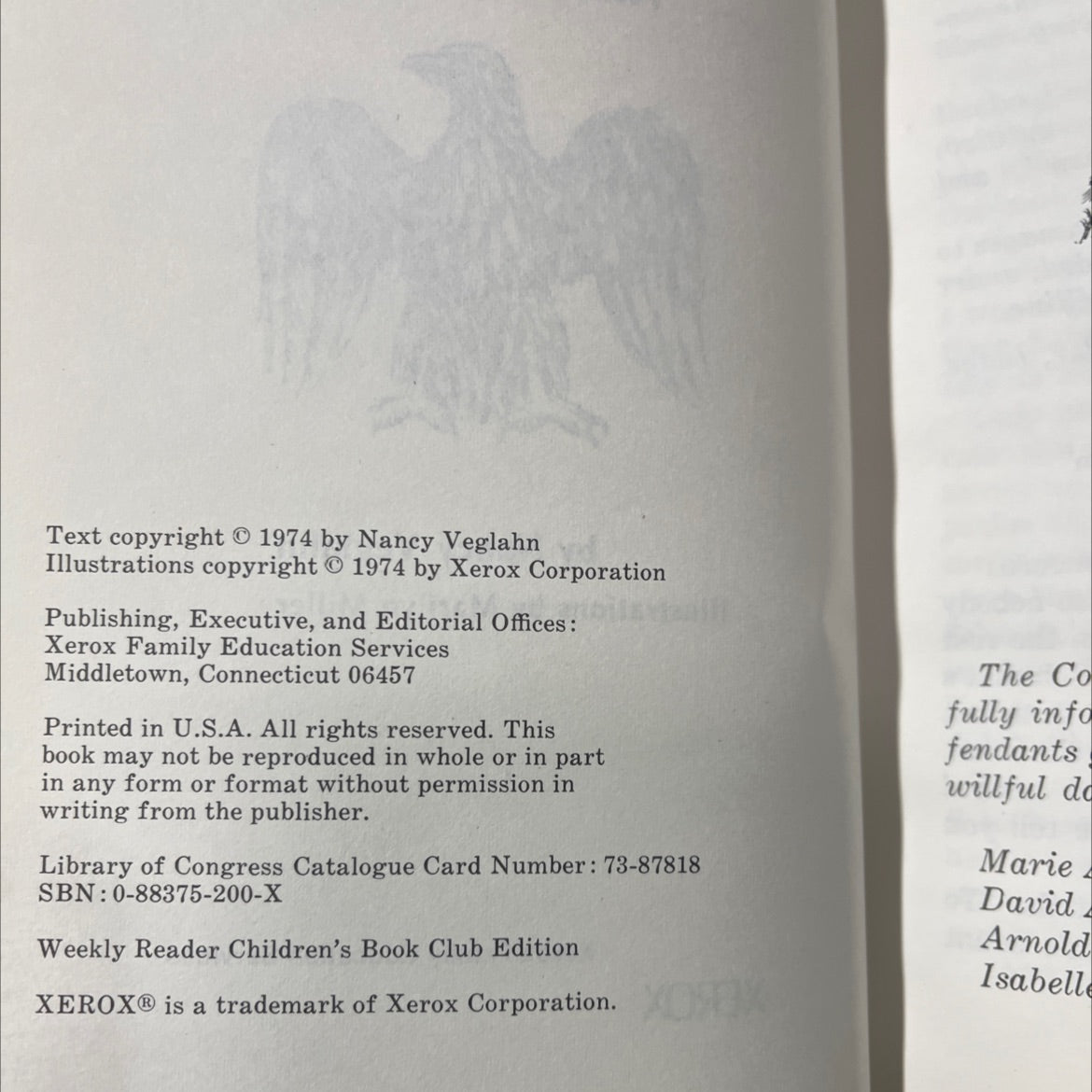 vandals of treason house book, by Nancy Veglahn, 1974 Hardcover image 3