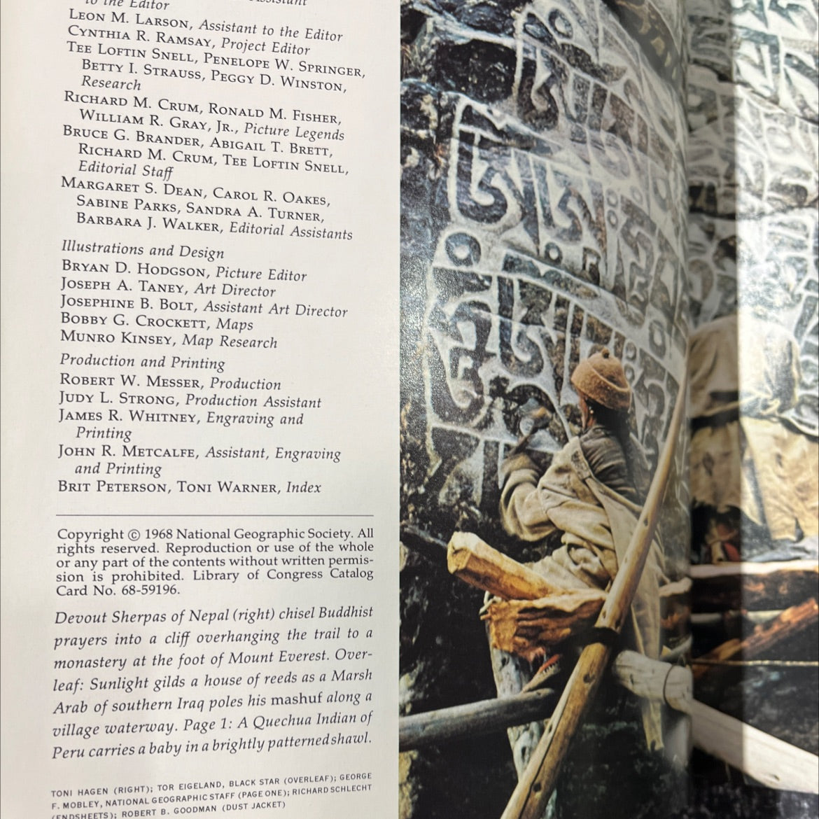 vanishing peoples of the earth book, by unknown, 1968 Hardcover image 3