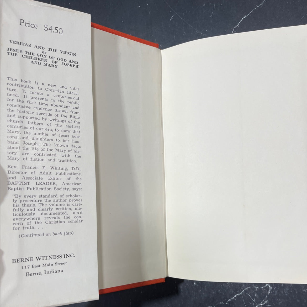 veritas and the virgin or jesus, the son of god and the children of joseph and mary book, by w. grayson birch, 1960 image 4