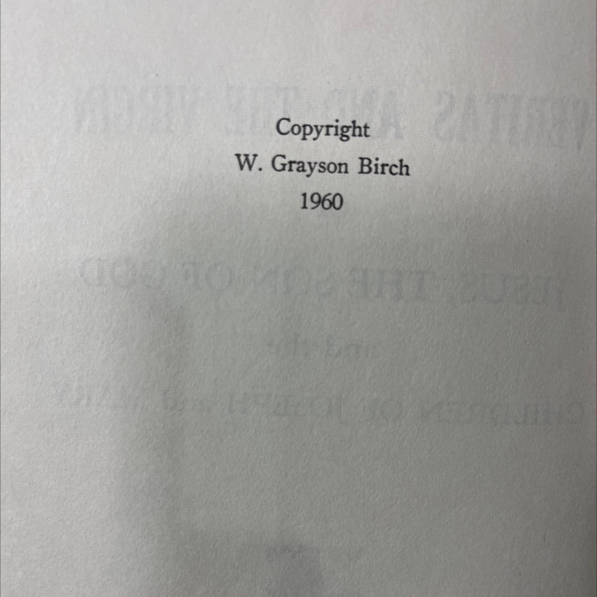 veritas and the virgin or jesus, the son of god and the children of joseph and mary book, by w. grayson birch, 1960 image 3