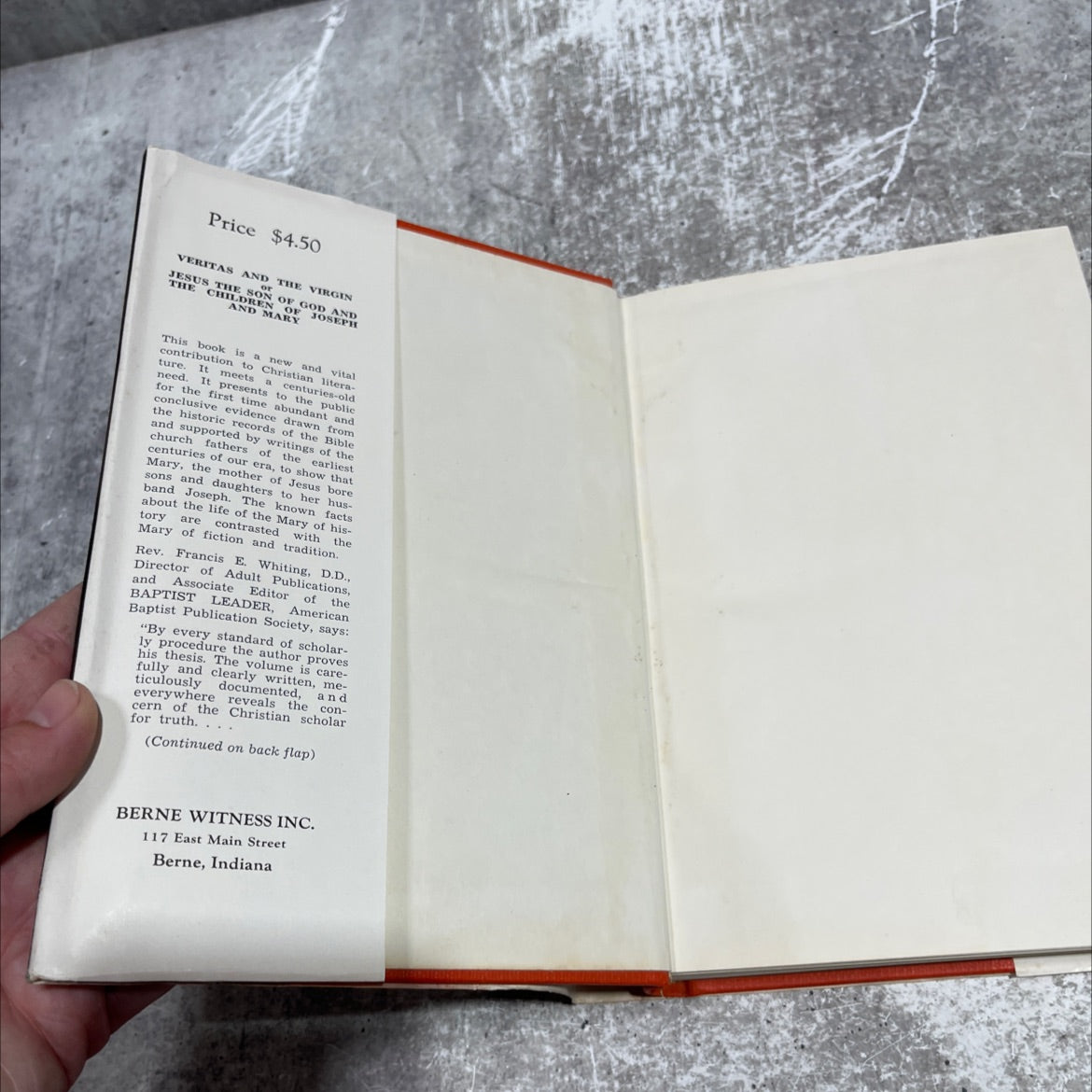 veritas and the virgin or jesus, the son of god and the children of joseph and mary book, by w. grayson birch, 1960 image 4