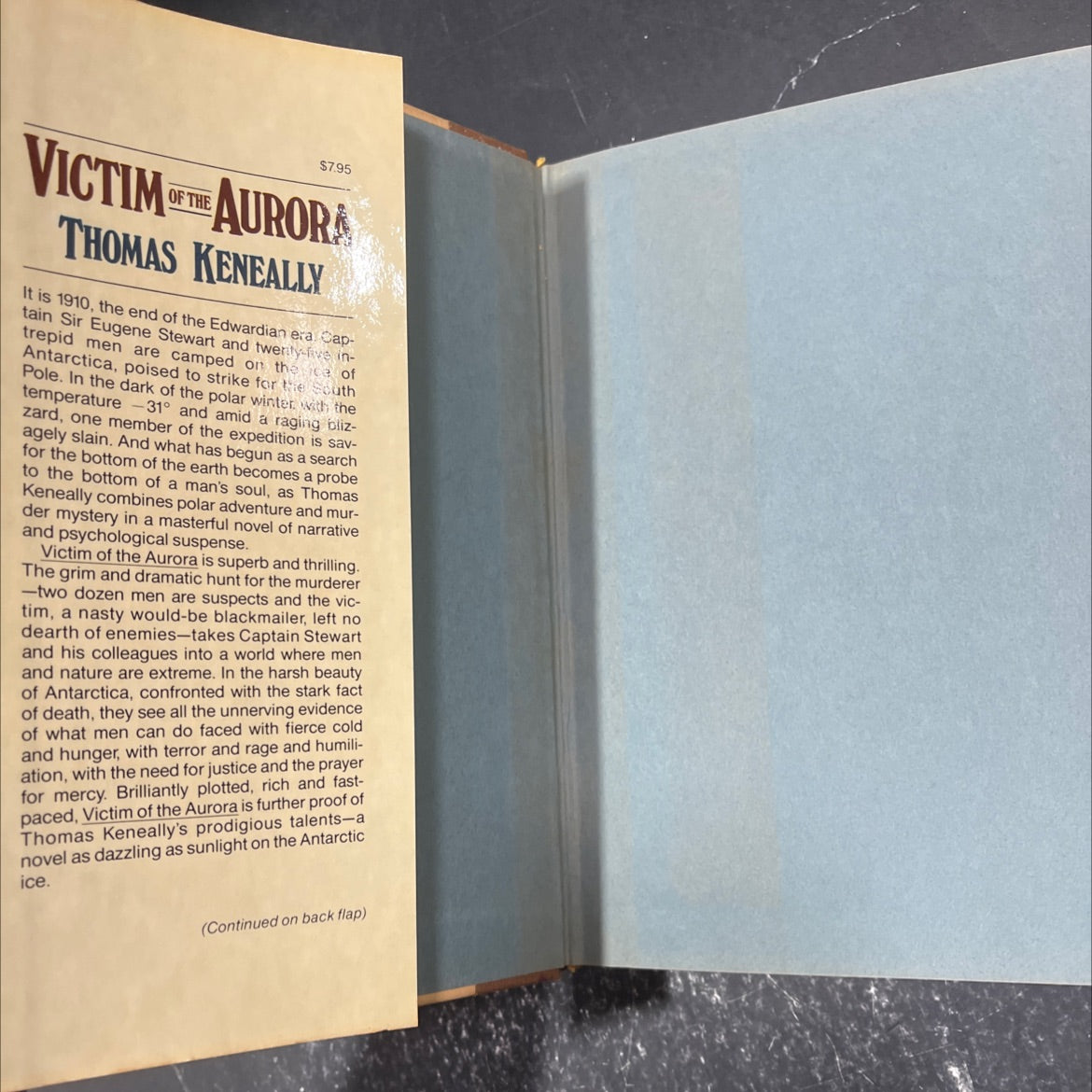 victim of the aurora book, by Thomas Keneally, 1978 Hardcover image 4