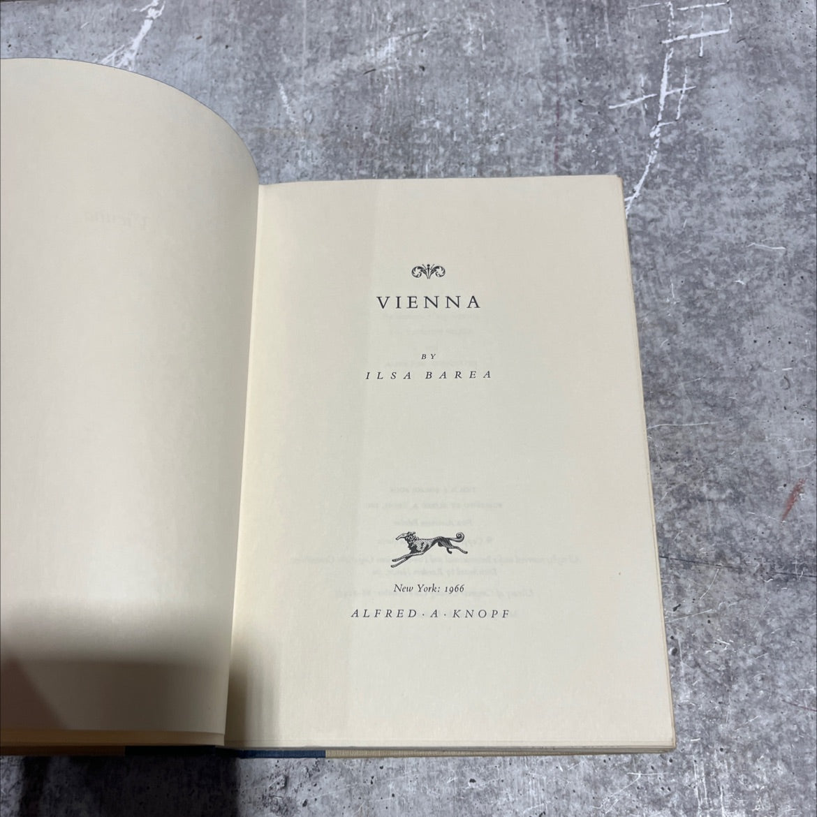 vienna book, by il sa barea, 1966 Hardcover image 2