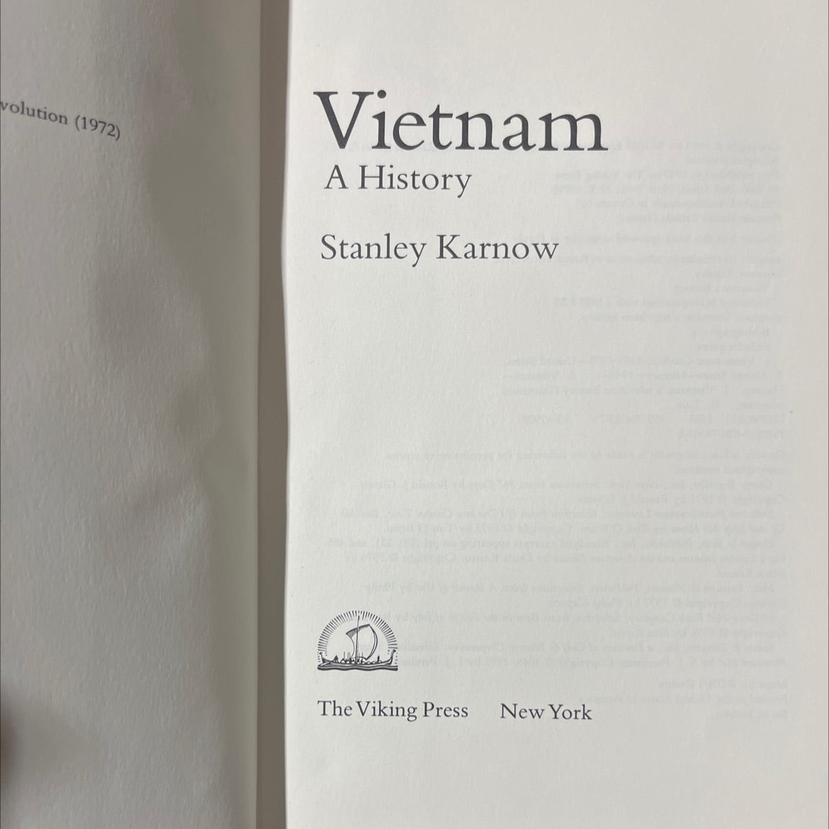 vietnam: a history book, by stanley karnow, 1983 Hardcover image 2