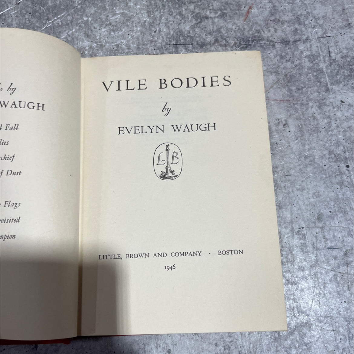 vile bodies book, by evelyn waugh, 1946 Hardcover image 2