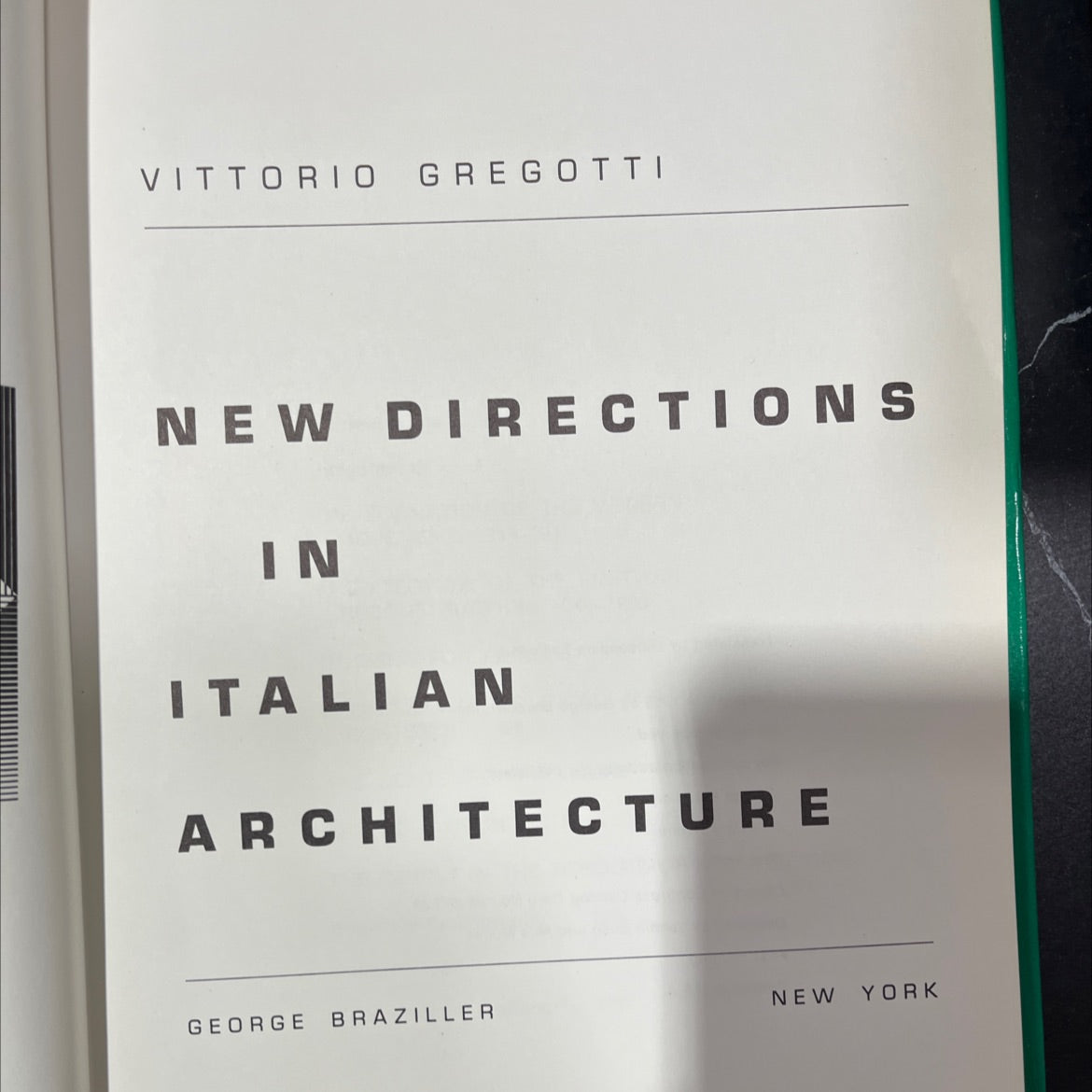 vittorio gregotti new directions in italian architecture book, by vittorio gregotti, 1968 Hardcover, First Edition image 2