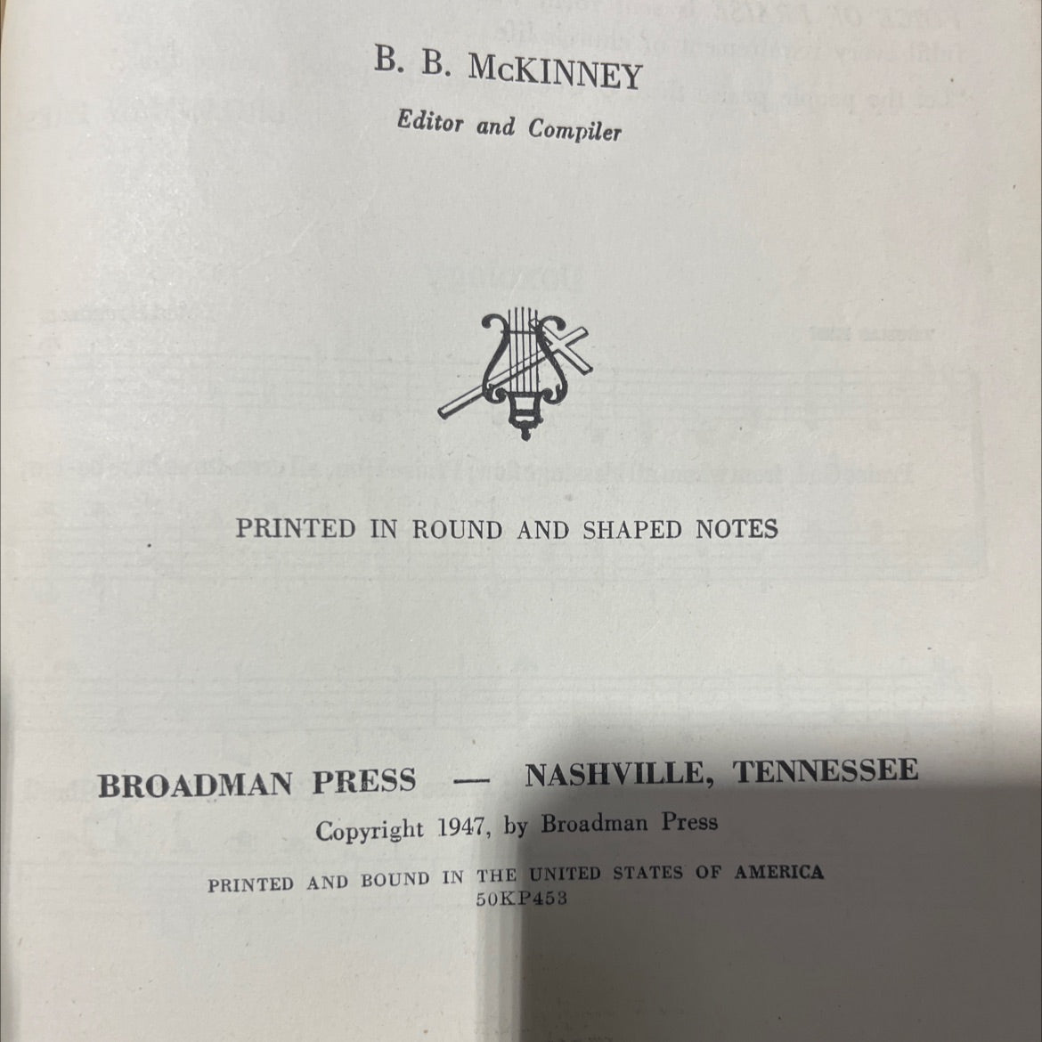 voice of praise a collection of standard hymns and gospel songs book, by b. b. mckinney, 1947 Hardcover image 3