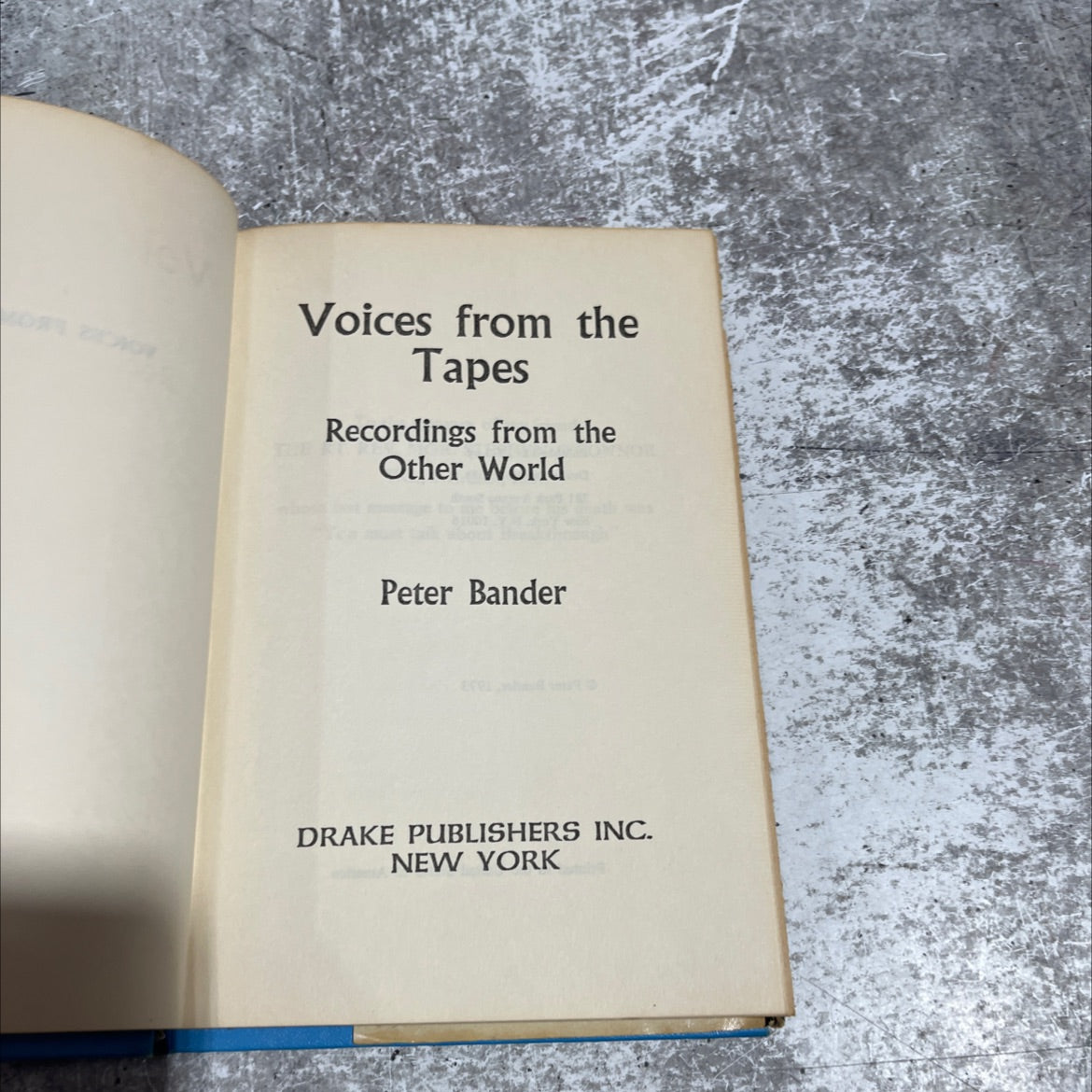 voices from the tapes recordings from the other world book, by peter bander, 1973 Hardcover image 2