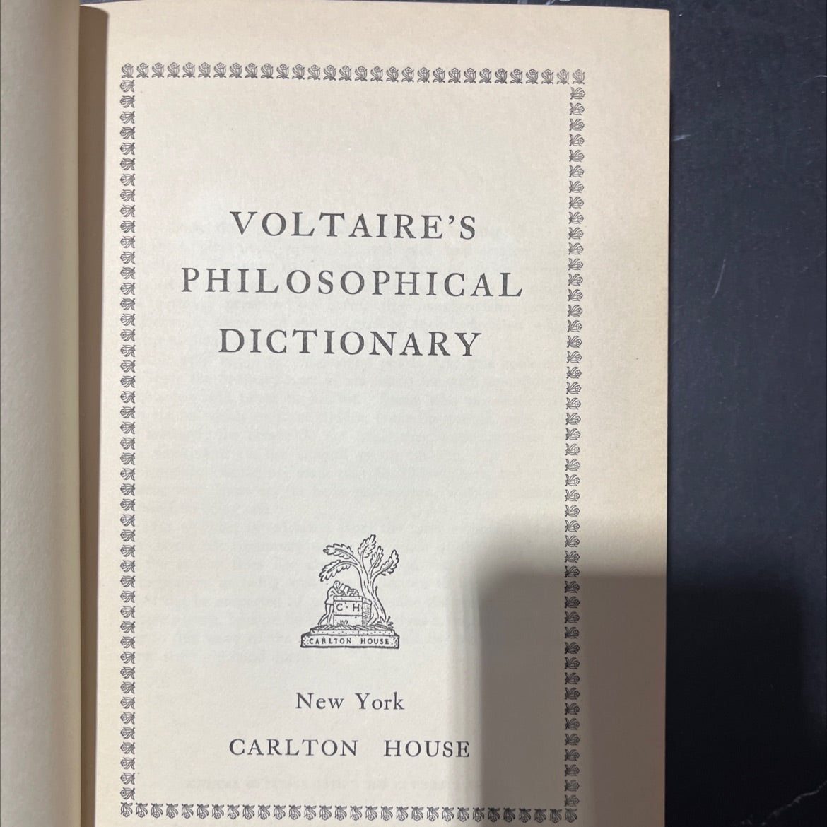 voltaire's philosophical dictionary book, by voltaire, 1970 Hardcover image 2
