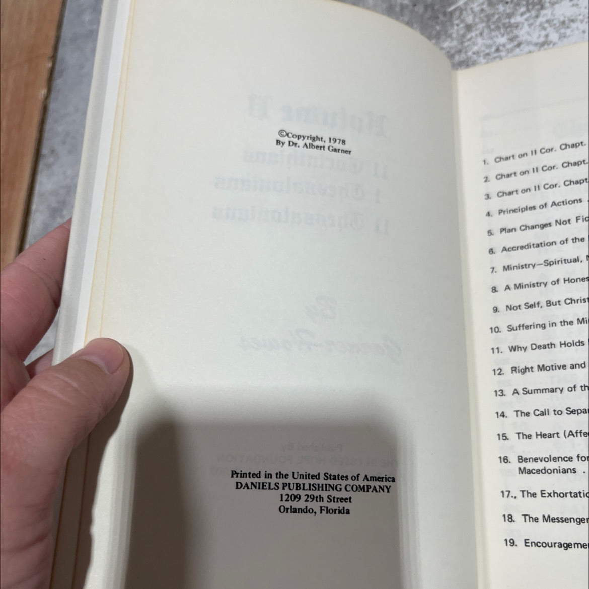 volume v 11 corinthians 1 thessalonians 11 thessalonians book, by dr. albert garner, 1978 Hardcover image 3