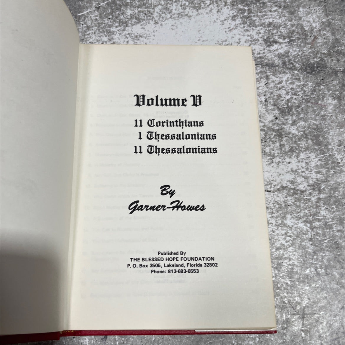 volume v 11 corinthians 1 thessalonians 11 thessalonians book, by dr. albert garner, 1978 Hardcover image 2