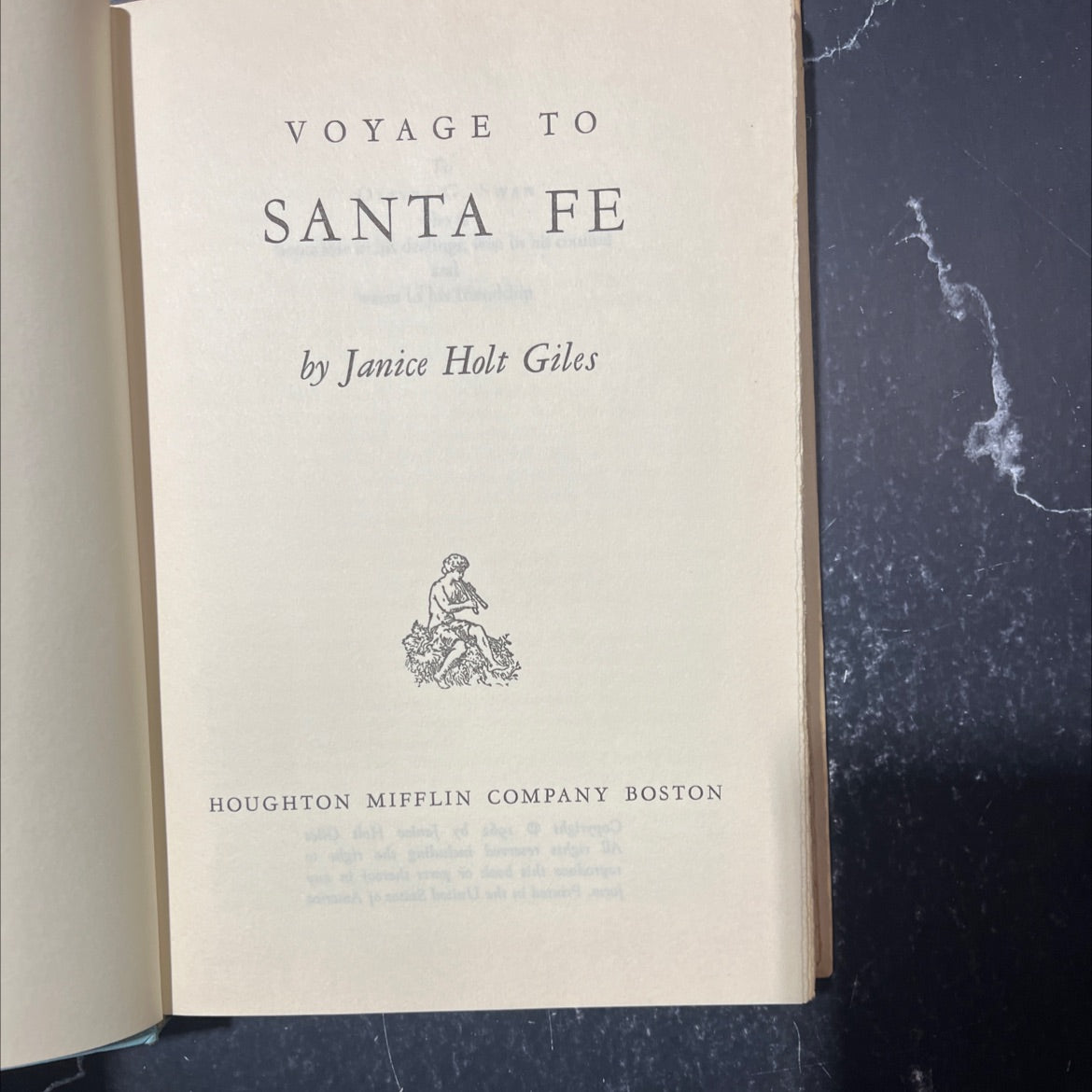 voyage to santa fe book, by Janice Holt Giles, 1962 Hardcover image 2