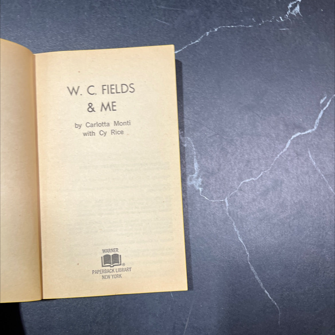 w. c. fields & me book, by carlotta monti with cy rice, 1973 Paperback image 2