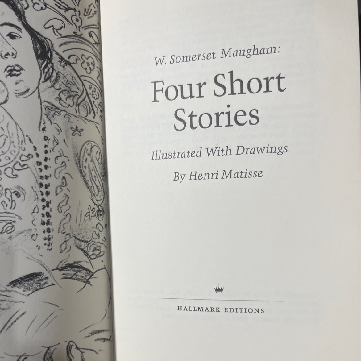 w. somerset maugham: four short stories illustrated with drawings by henri matisse book, by W. Somerset Maugham, 1970 image 2