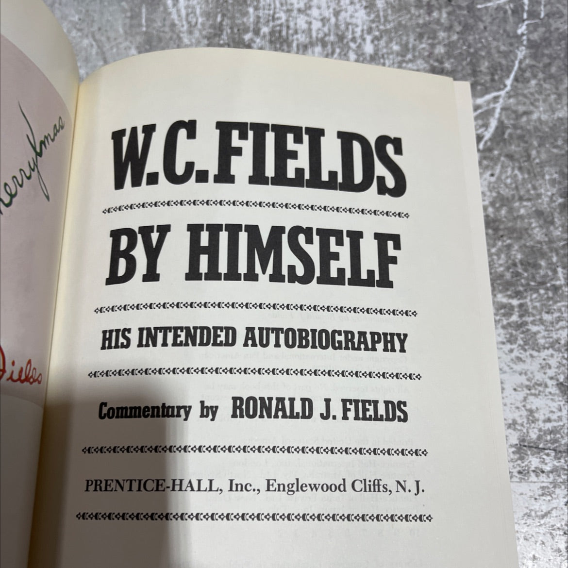 w.c. fields by himself: his intended autobiography book, by w.c. fields, 1973 Hardcover image 2