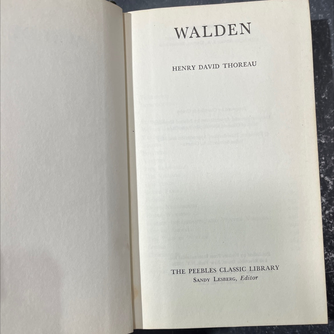 walden book, by henry david thoreau, 1970 Leather image 2