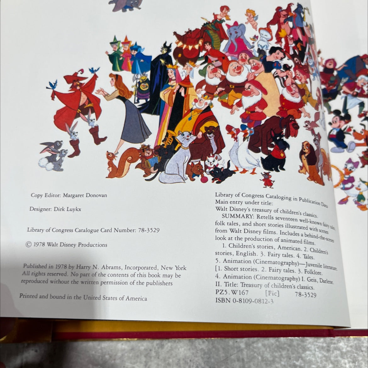 walt disney's treasury of children's classics book, by Darlene Geis, 1978 Hardcover image 3