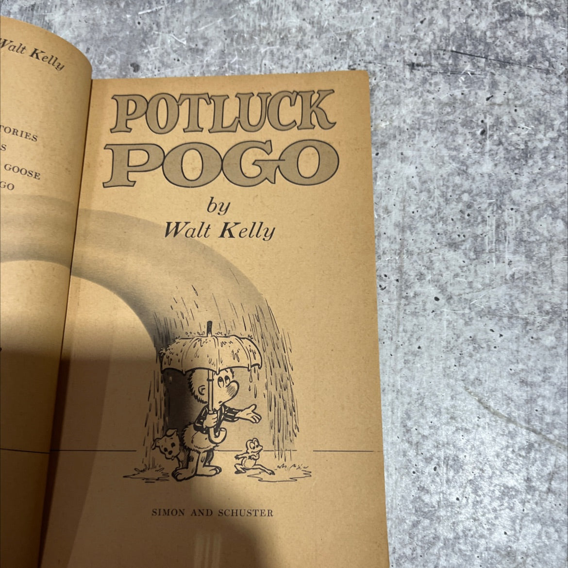 walt kelly tories goose go potluck pogo book, by walt kelly, 1955 Paperback image 2