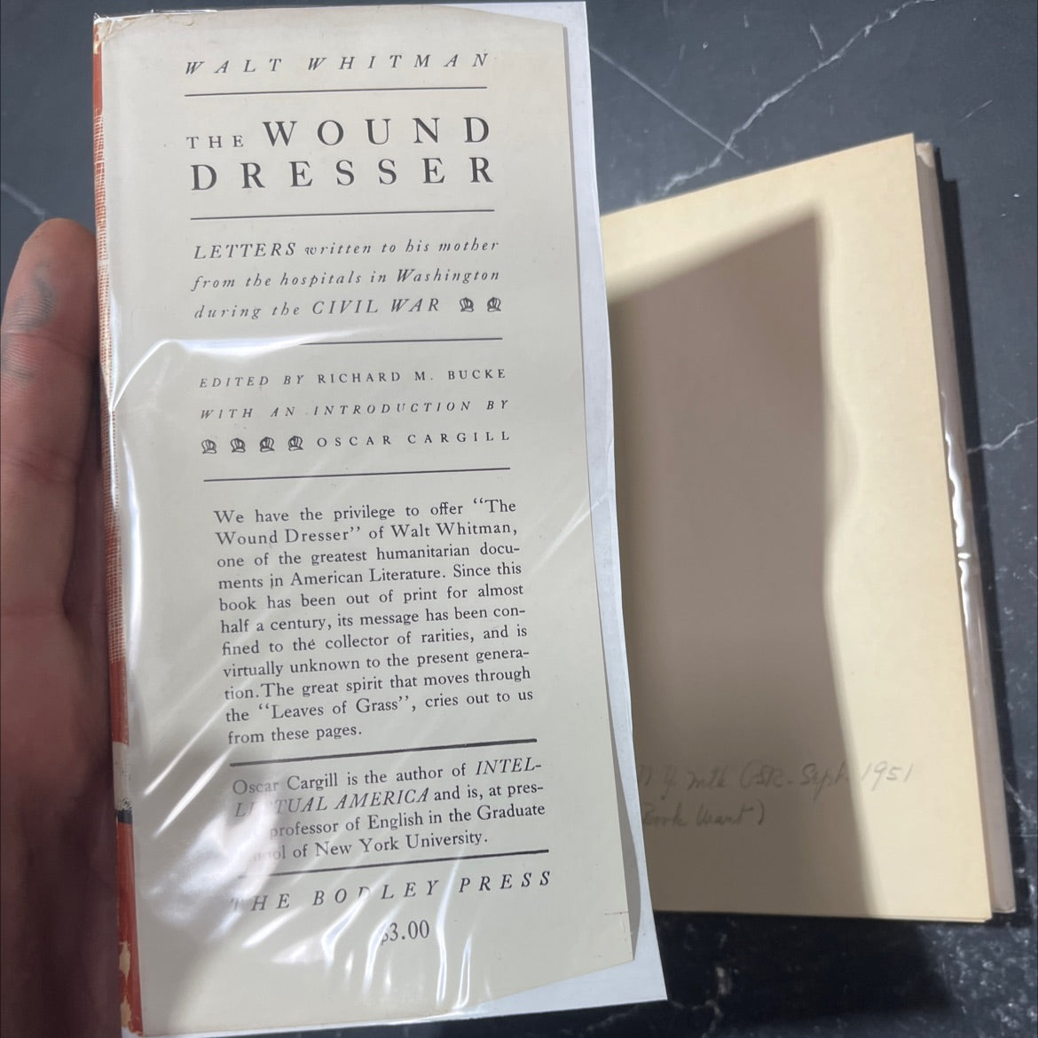 walt whitman the wound dresser letters book, by walt whitman, 1949 Hardcover image 4