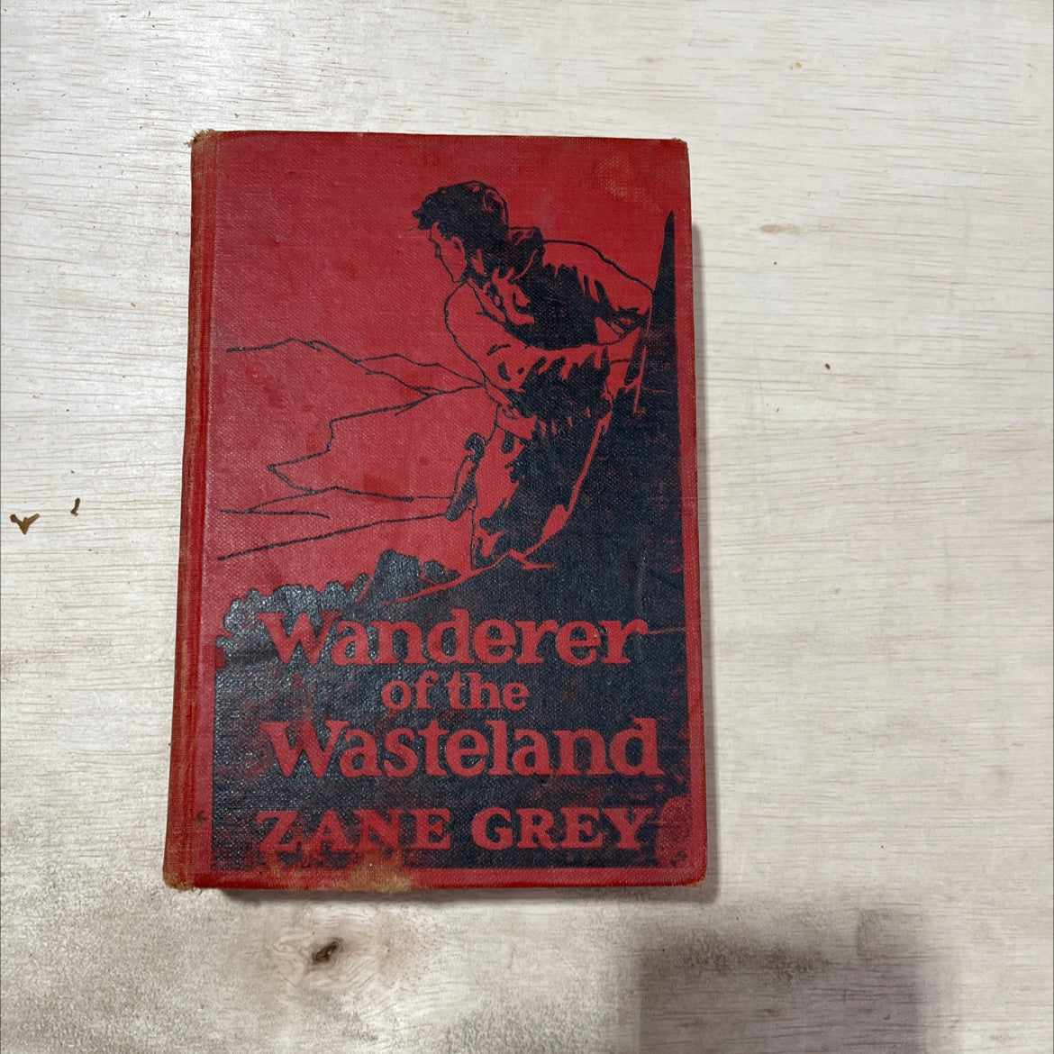 wanderer of the wasteland book, by zane grey, 1923 Hardcover, Antique image 1