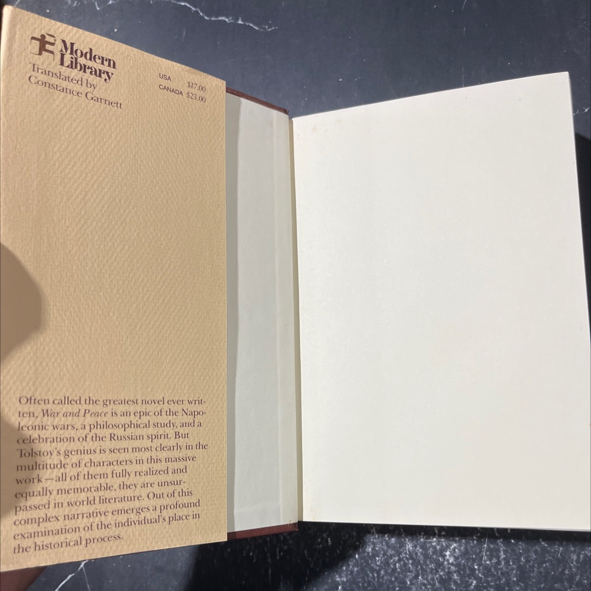 war and peace book, by count leo tolstoy, 1970 Hardcover image 4