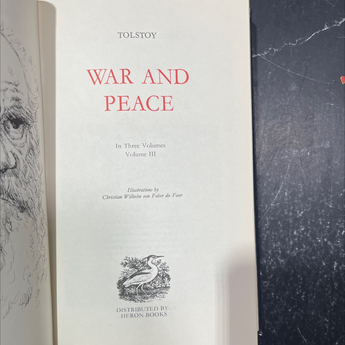 war and peace book, by Leo Tolstoy, 1970 Leather image 2