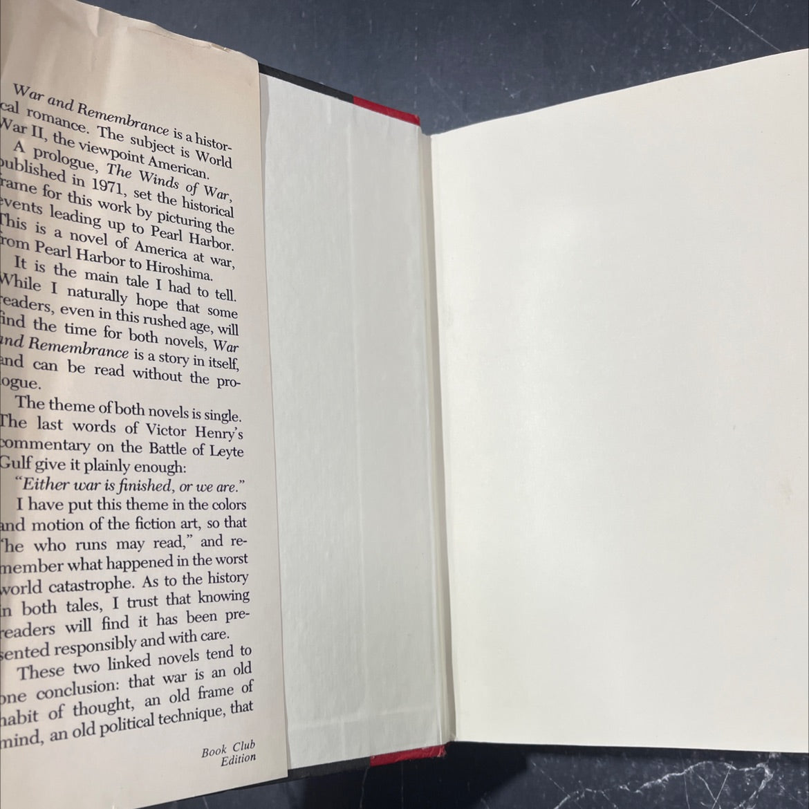 war and remembrance book, by herman wouk, 1978 Hardcover image 4