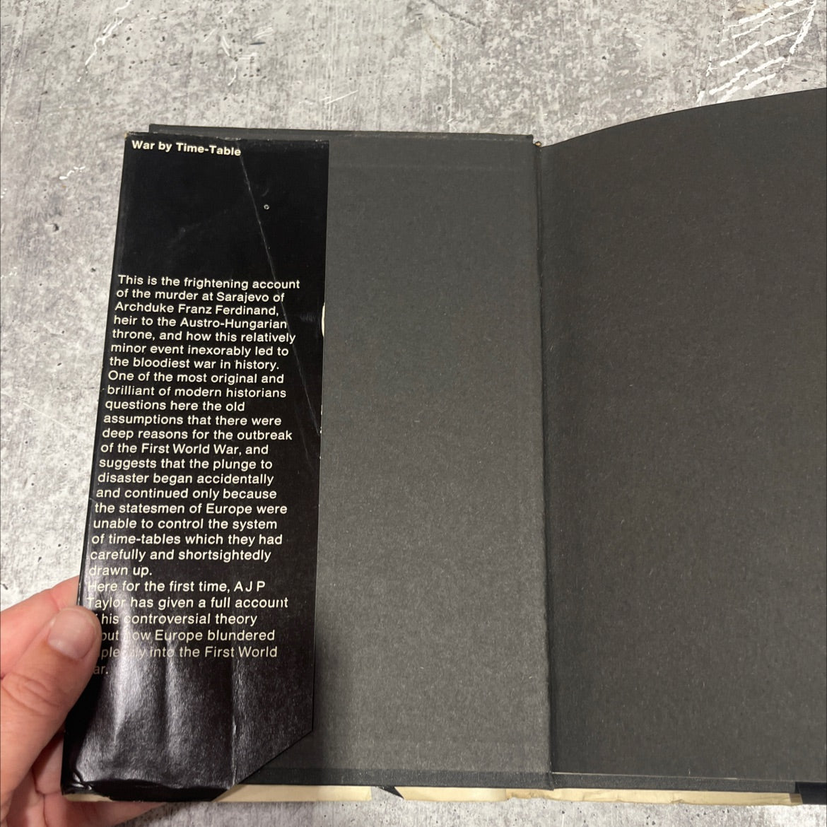 war by timetable how the first world war began book, by A.J.P. Taylor, 1969 Hardcover image 4