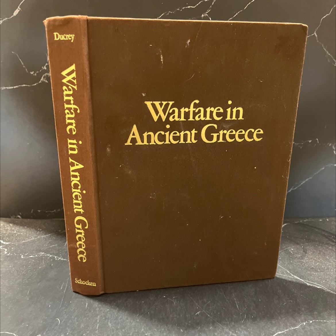 warfare in ancient greece book, by Pierre Ducrey, 1986 Hardcover image 1