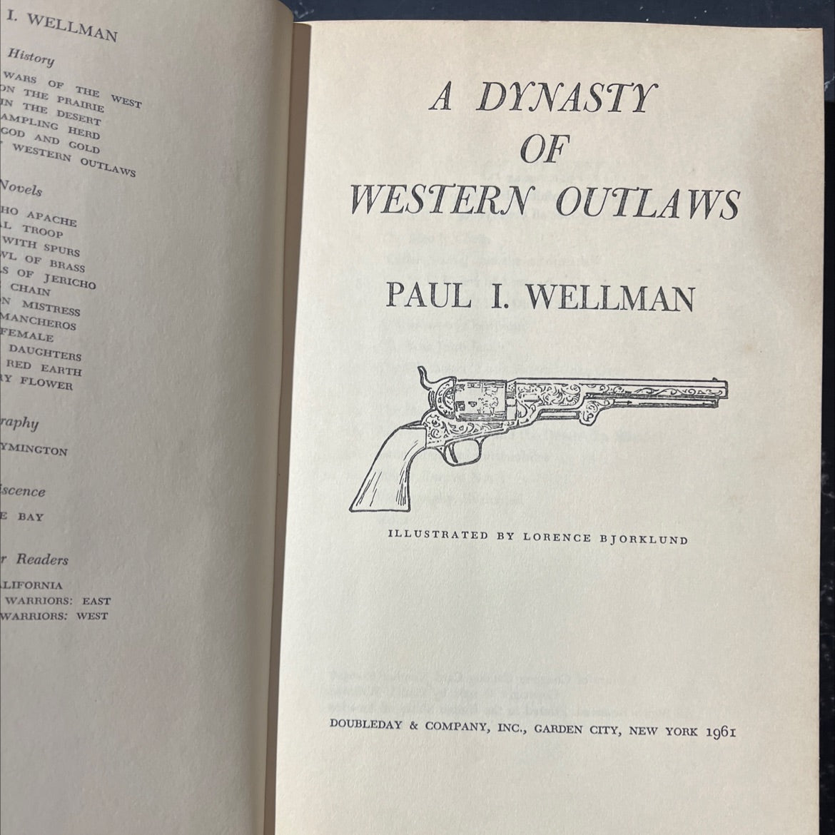 wars of the prairie and the desert book, by Paul I. Wellman, 1961 Hardcover image 2