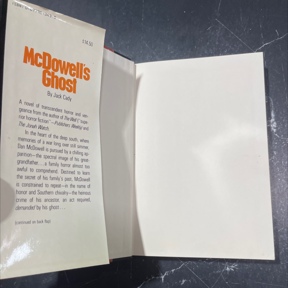 watch mcdowell's ghost a tale of the border south book, by jack cady, 1982 Hardcover image 4