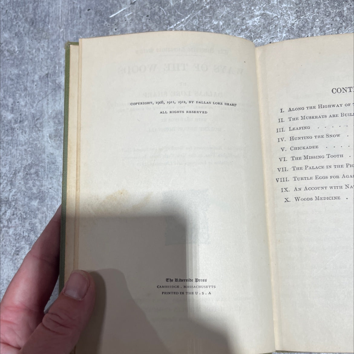 ways of the woods book, by dallas lore sharp, 1912 Hardcover image 3