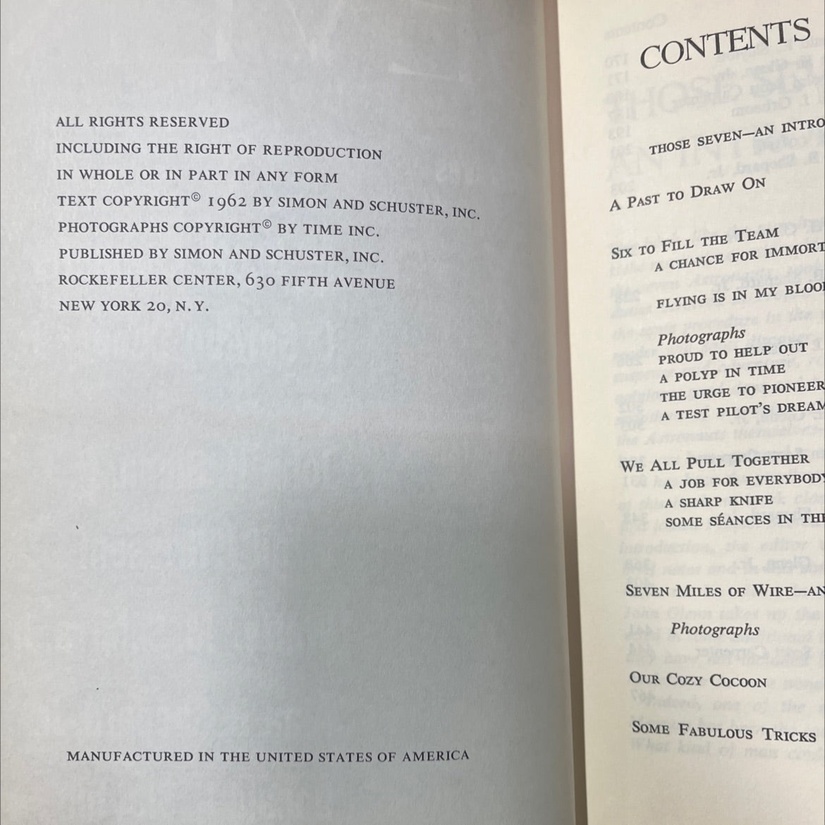 we seven book, by m. scott carpenter, l. gordon cooper, jr., john h. glenn, jr., virgil i. grissom, walter m. schirra, image 3