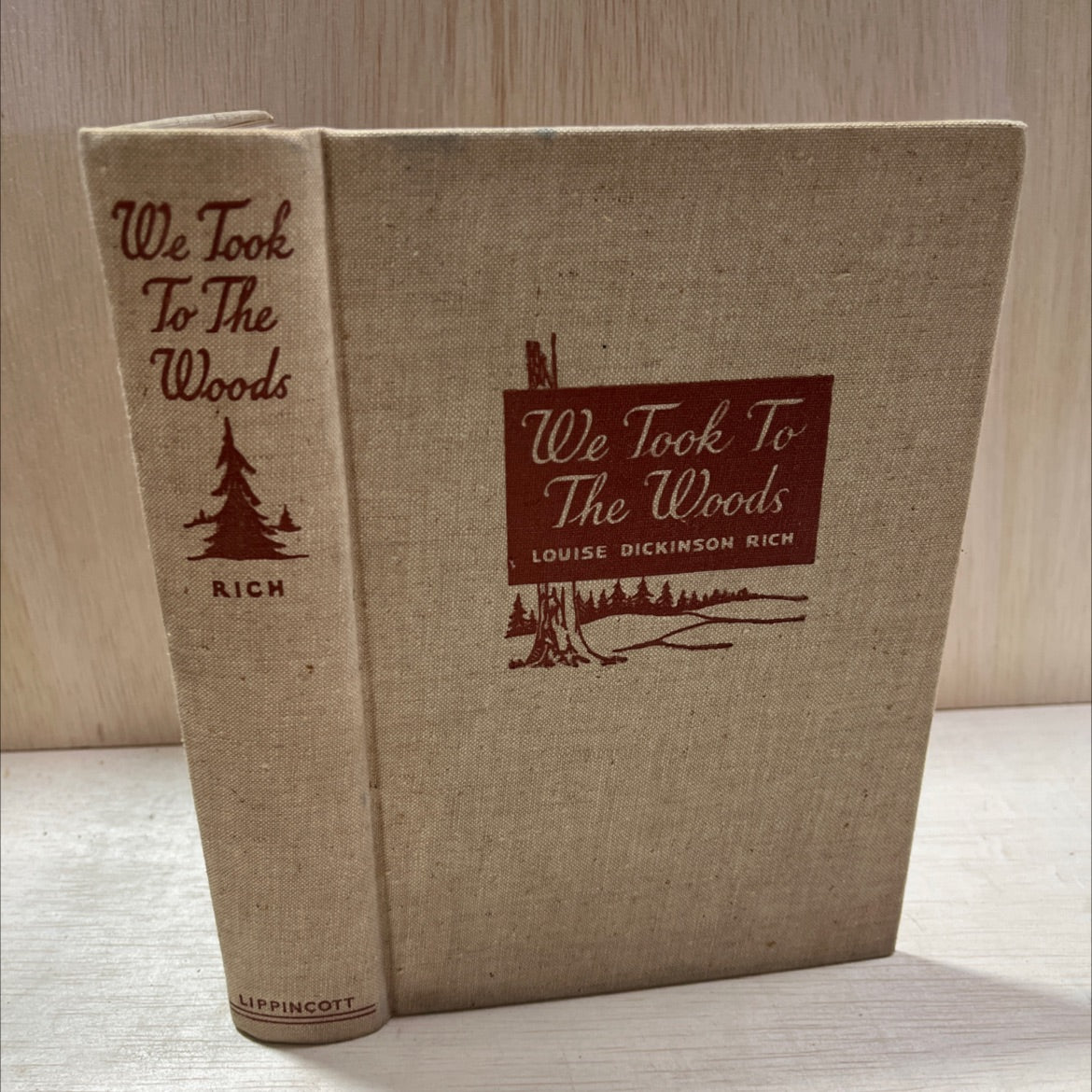 we took to the woods book, by louise dickinson rich, 1942 Hardcover, Antique image 1