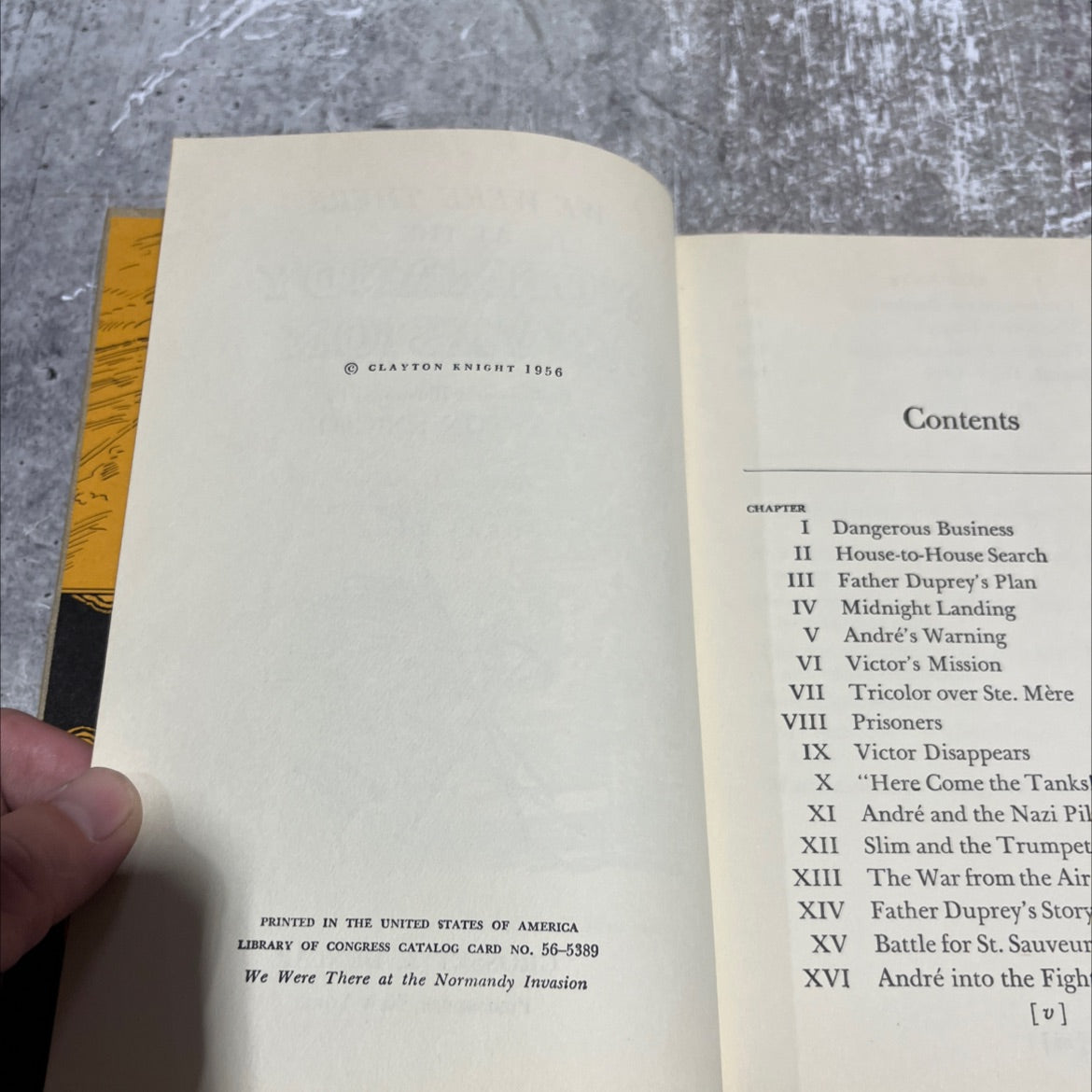 we were there at the normandy invasion book, by clayton knight, 1956 Hardcover image 3