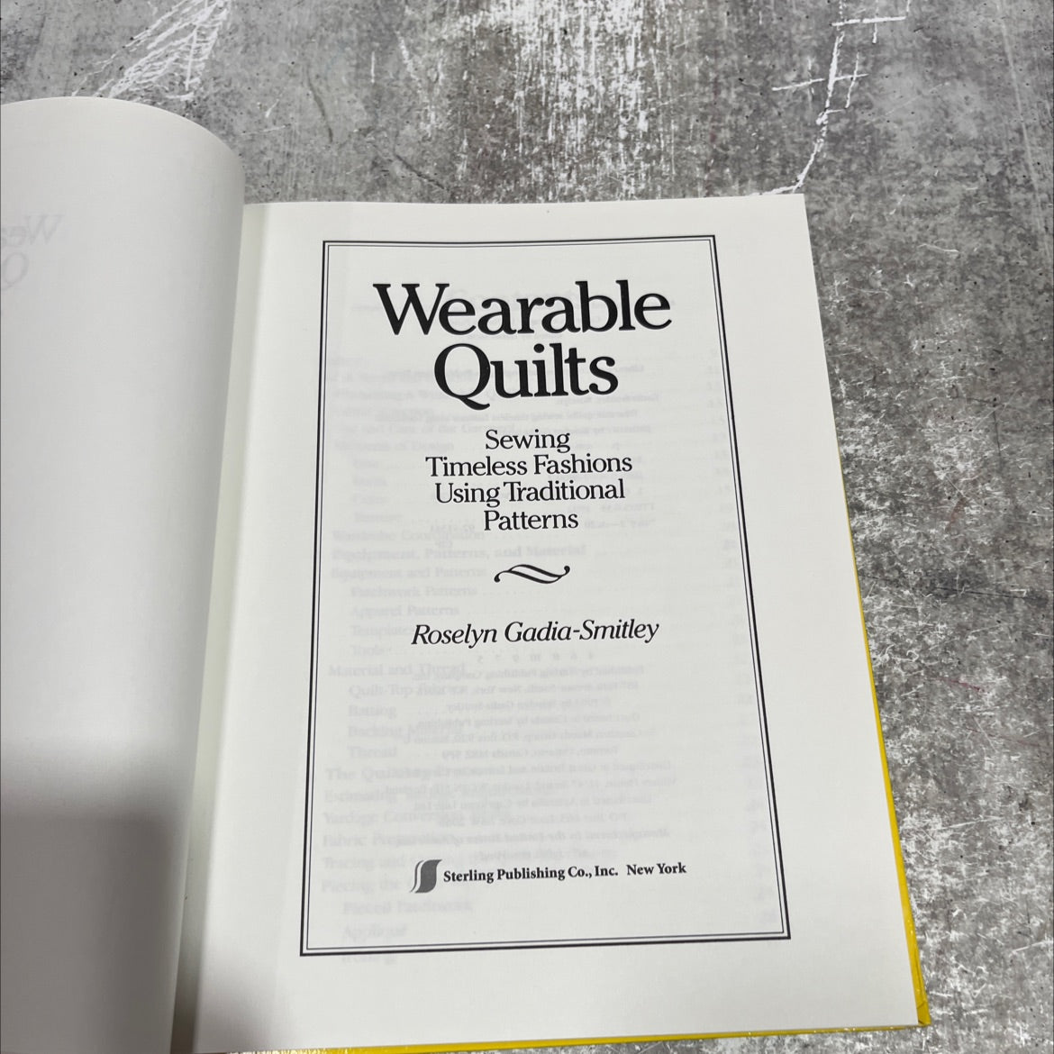 wearable quilts sewing timeless fashions using traditional patterns book, by Roselyn Gadia-Smitley, 1993 Hardcover image 2