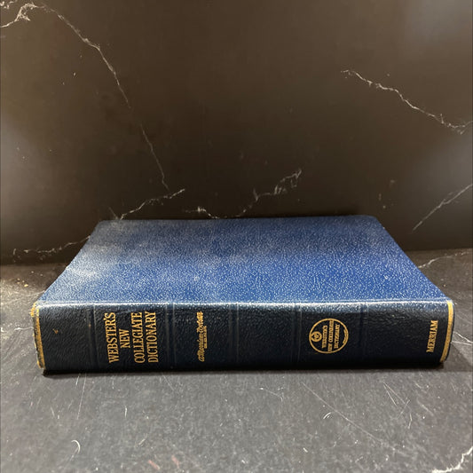 webster's new collegiate dictionary book, by g. & c. merriam co., 1956 Leather image 1