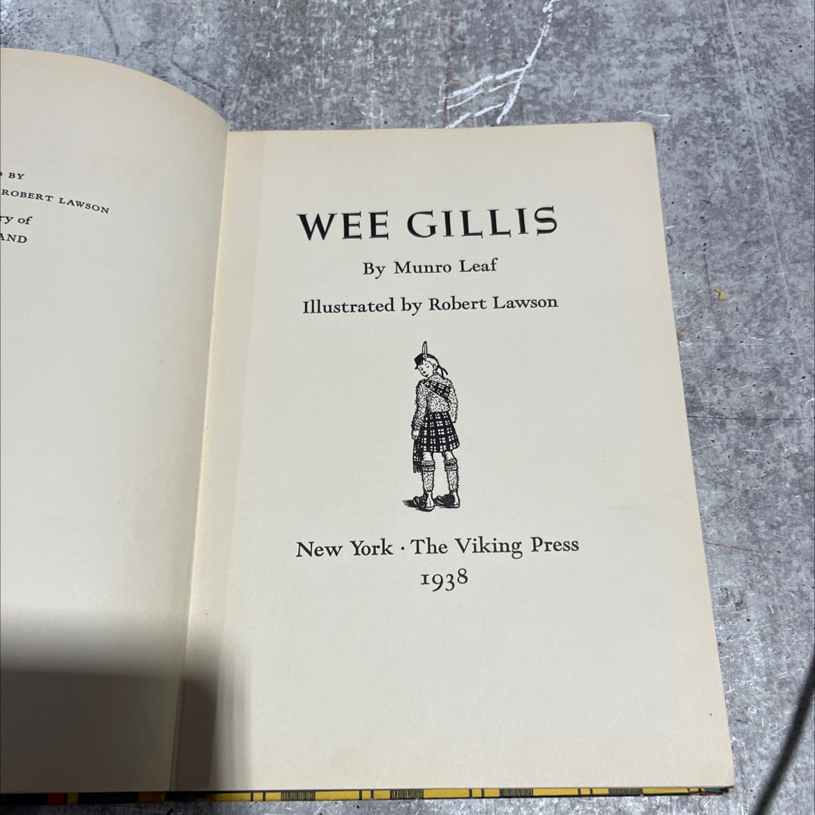wee gillis book, by munro leaf, 1938 Hardcover image 2