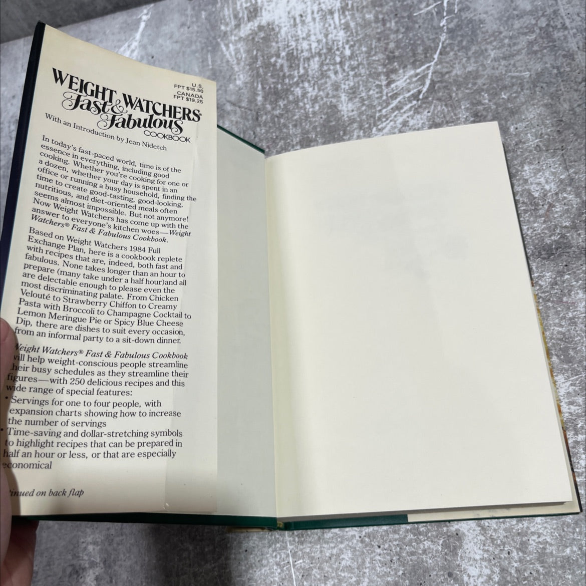 weight watchers fast and fabulous cookbook book, by weight watchers international, 1983 Hardcover image 4