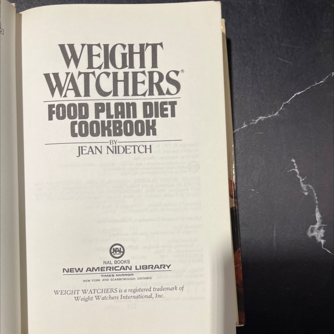 weight watchers food plan diet cookbook book, by jean nidetch, 1982 Hardcover image 2