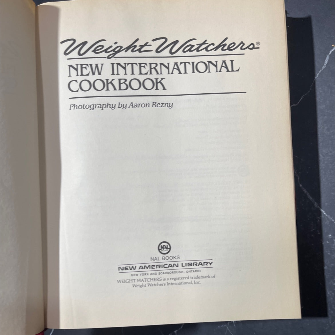 weight watchers new international cookbook book, by weight watchers international, 1985 Hardcover image 2