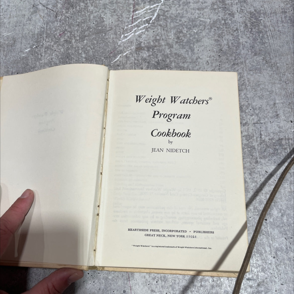 weight watchers program cookbook book, by jean nidetch, 1973 Hardcover image 2